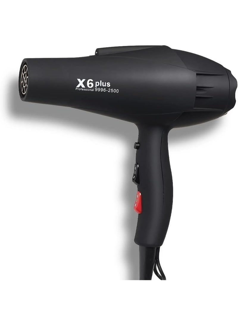 MoeHair X6 Plus Professional Hair Dryer for Women, 2800W High Power, 2 Speed Settings, Hot & Cold Air with Cool Shot Button, Concentrator Nozzle for Fast Home Styling - Image 1